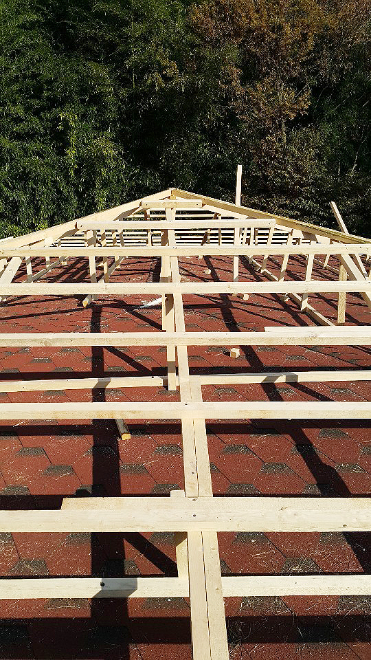 싱글 지붕위 지붕 전통기와형 시공사진