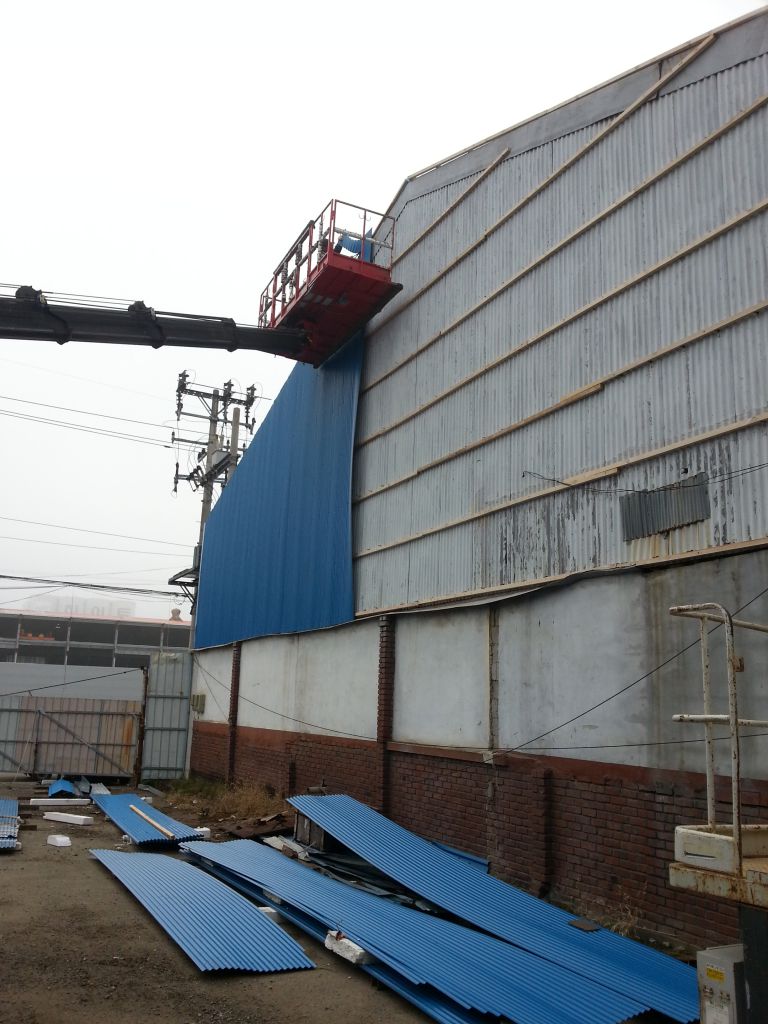 공장지붕 공사 전 중 후 사례